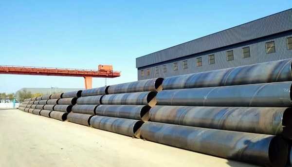 spiral steel pipes in stock
