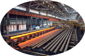 factory of steel pipes in China