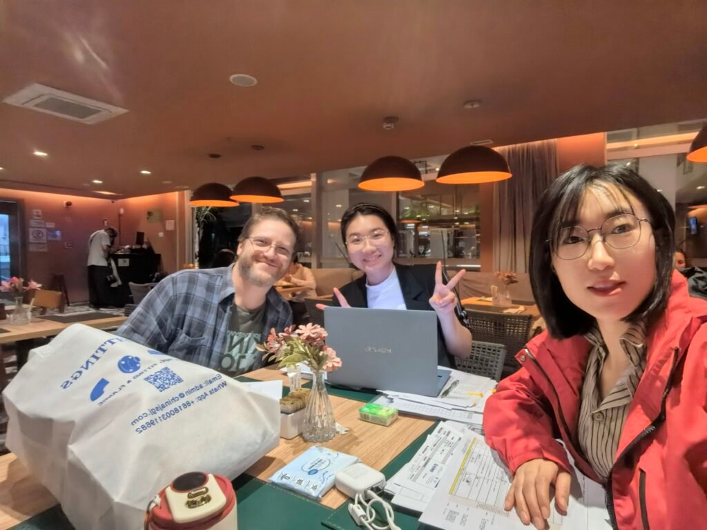 Our Sales Manager is meeting with our partners