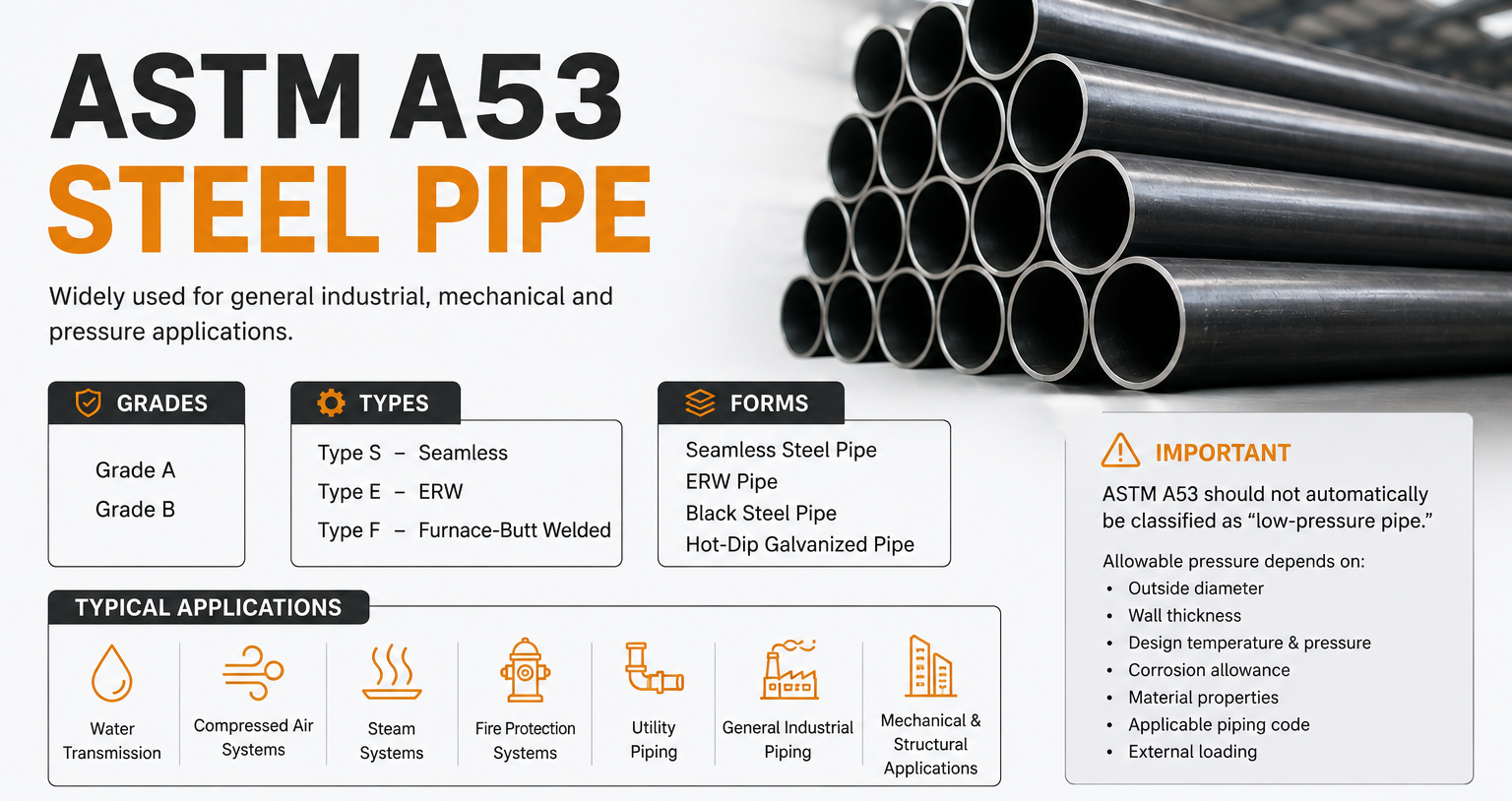 astm a53 steel pipe supplier