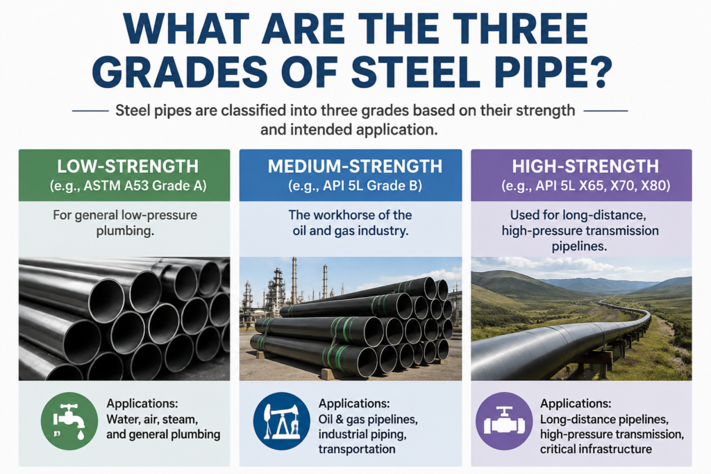 Industrial carbon steel pipe grade
