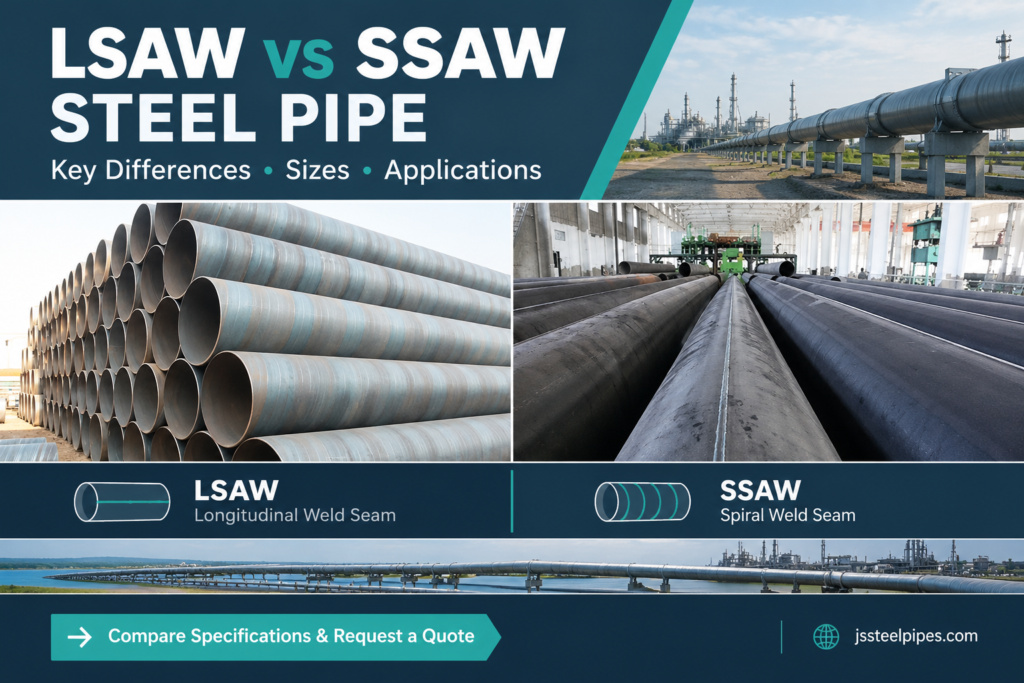 lsaw vs ssaw steel pipe